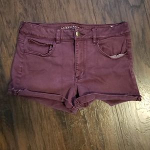 American Eagle Red Shorts